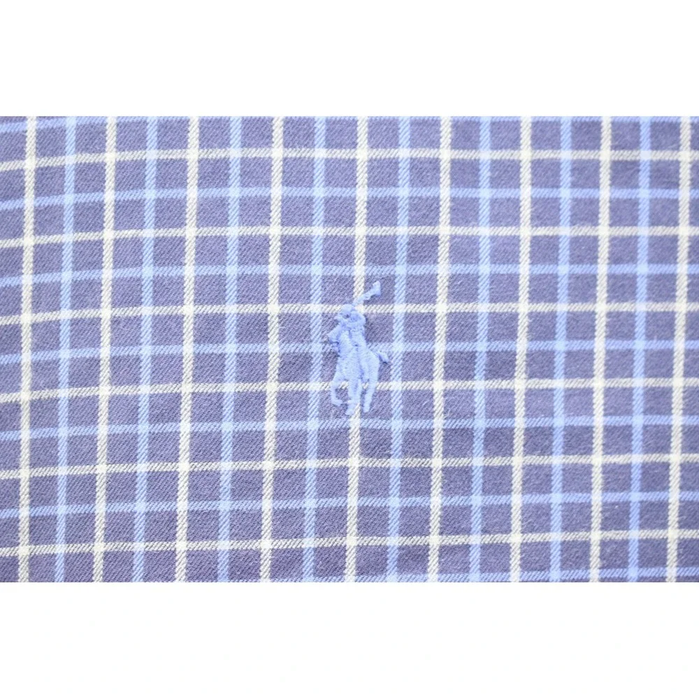 Polo Ralph Lauren Golf Dress Shirt Plaid Tilden Long Sleeve Button Up Mens Large